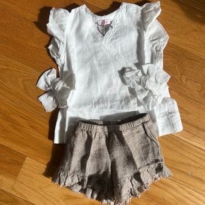 Il Gufo 2 piece linen set
